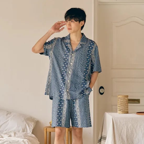 쎈디 반팔 남성페어 네이비 (32수)