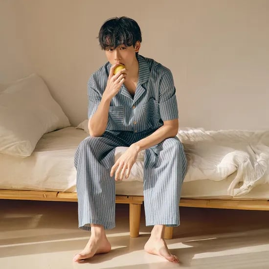 시오 반팔 남성페어 블루 (21수)
