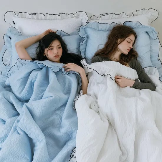 시원한 여름이불 시어서커 프릴 차렵이불 3colors