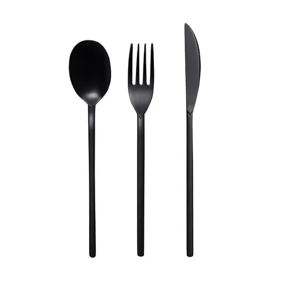 커트러리 베이직 세트 블랙 에디션