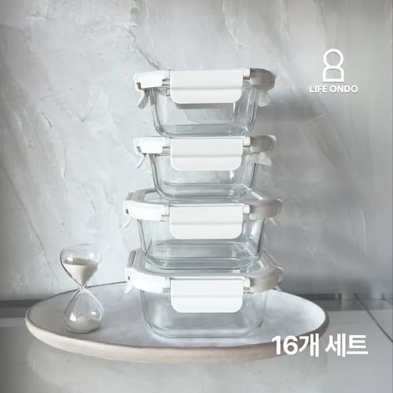 락타이트 올글라스 내열유리밀폐 16개 세트
