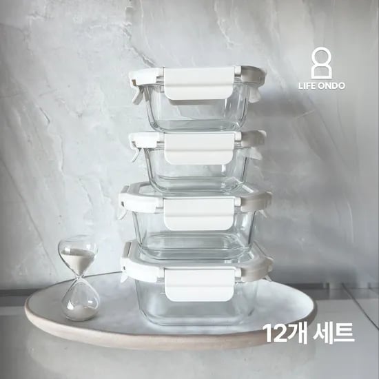 락타이트 올글라스 내열유리밀폐 12개 세트