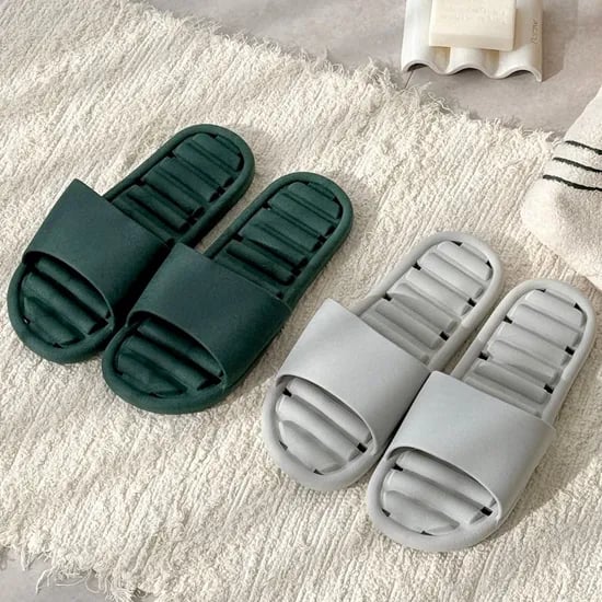 리네브 국내산 빠른 물빠짐 편안한 라인 쿠션 논슬립 욕실화 4color