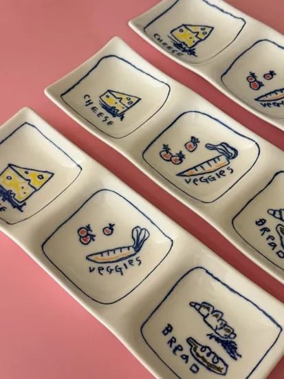 3칸 나눔 플레이트(3-COMPARTMENT PLATE)