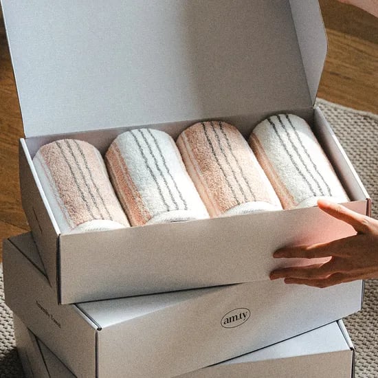 뮤트 호텔 수건 30수 170g 4장 선물세트 집들이 이사 자취 답례품 선물