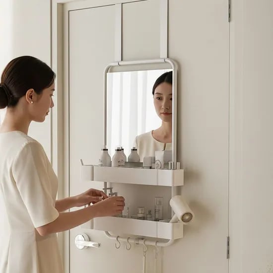 행어뷰 문걸이 화장대 정리 선반 화장품 정리함 수납함 (기본/세트)