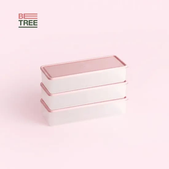 부드럽게 휘어지는 냉동 소분 정리 밀폐용기 파통 2100ml 3개