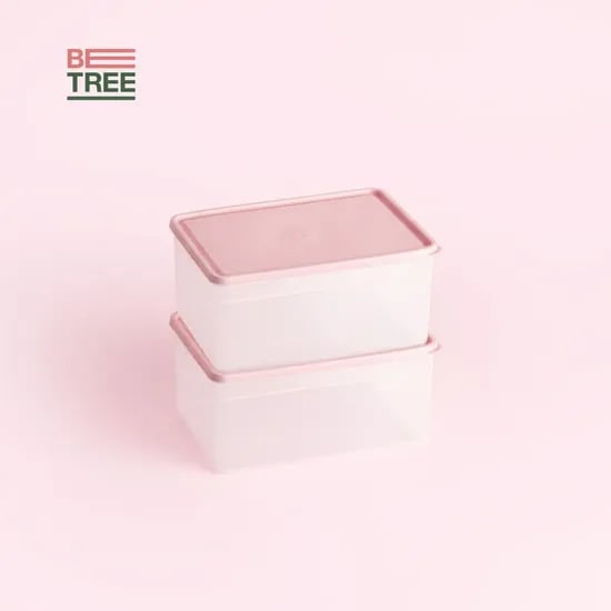 부드럽게 휘어지는 냉동 소분 정리 밀폐용기 대용량 3.8L 2개