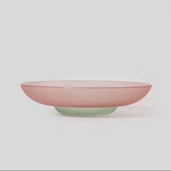 정은진 유리 옻칠 샐러드 디저트 접시 (레드)