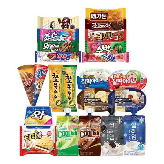 신상 찰떡아이스 설레임 돼지바빵 +아이스크림바 32개 혼합세트