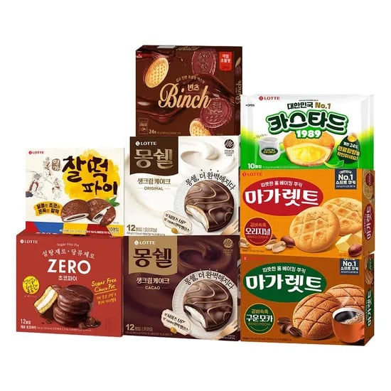 롯데 인기 비스킷 8종 2+2 골라담기