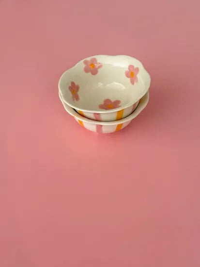 플라워&스트라이프 볼(FLOWER&STRIPE BOWL)
