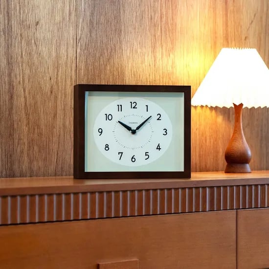 Hinoki Wall Clock - Dark brown. 샹브루 일본 원목 무소음 벽시계
