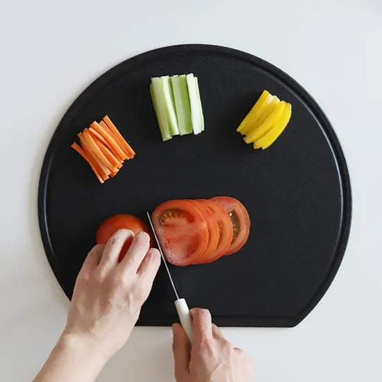 칼자국 이염에 강한 TPU 반달 도마 34cm / 99.9% 항균 이유식 앙면도마