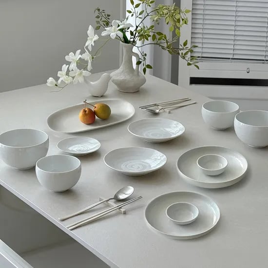 르블랑 2인 긴접시 포함 홈세트 13P MADE IN JAPAN