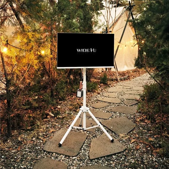 와이드캠핑뷰 스탠드 티비가방 배터리 세트 유무선 QLED81cm(32인치)FHD 스마트TV