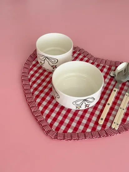 트윙클 리본 밥&국 그릇(TWINKLE RIBBON RICE & SOUP BOWL)
