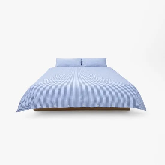 DUVET COVER - THIN STRIPE AQUA (2 SIZES) 이불커버