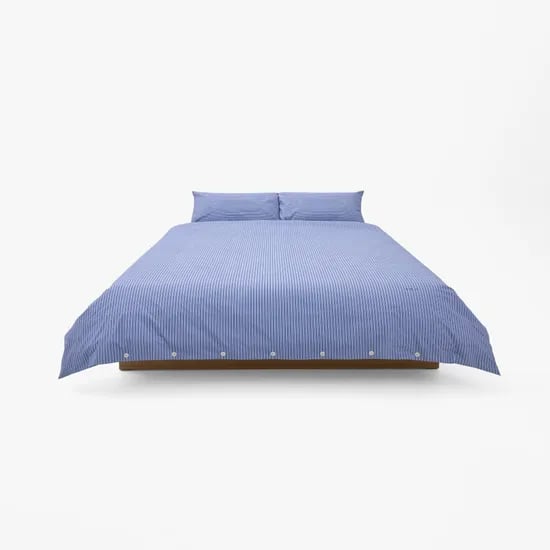 DUVET COVER - THIN STRIPE SEA (2 SIZES) 이불커버
