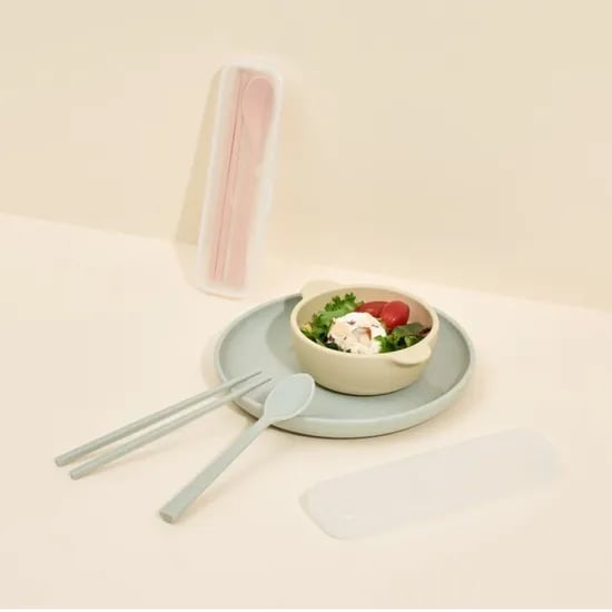 크림 어린이 수저세트