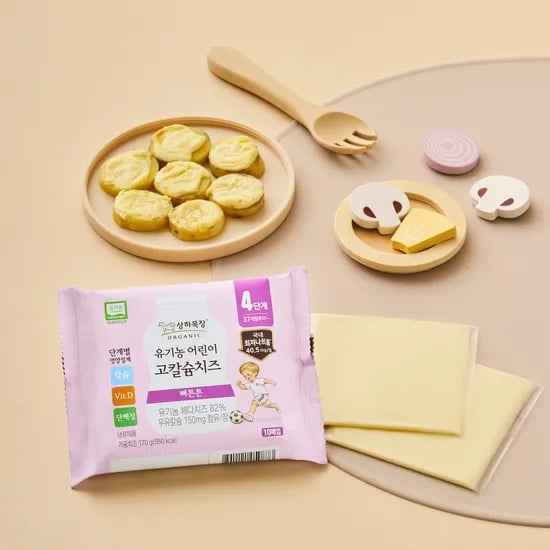 *신제품/상하목장 유기농 어린이 고칼슘치즈  170g 60매