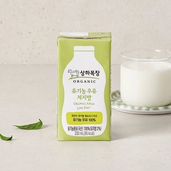 *상하목장 유기농 저지방 멸균 우유 200ml 24팩