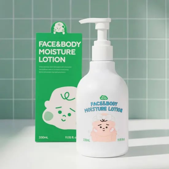페이스 앤 바디 모이스처 아기 올인원 로션 330ml 무향 유아 보습