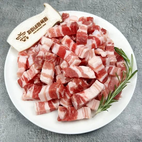 편리한 한입 삼겹살 500g x 4팩 , 소분해서 먹기 좋은 편리한