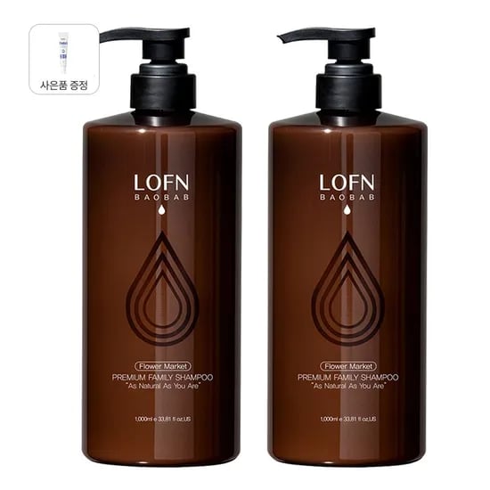 프리미엄 리뉴얼 샴푸 플라워마켓 1000g 2개 + 스칼프 에멀젼 15ml 증정
