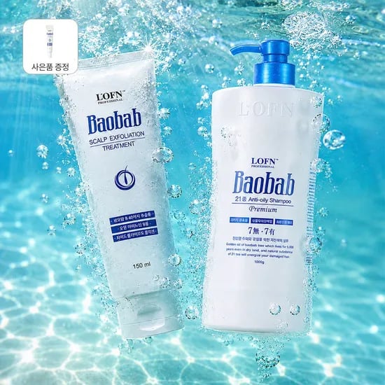 지성 샴푸 1000ml + 두피 각질 제거 스케일링 젤 150ml + 증정