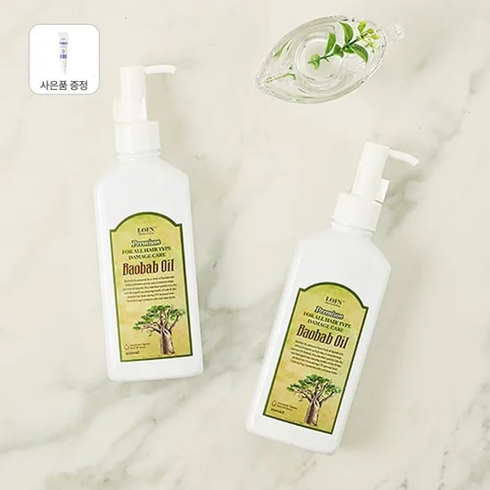 바오밥 프리미엄 헤어 오일 200g 2개 + 스칼프 에멀젼 15ml 증정