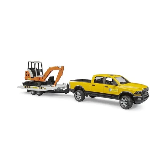 RAM 2500 파워 왜건과 미니 굴삭기
