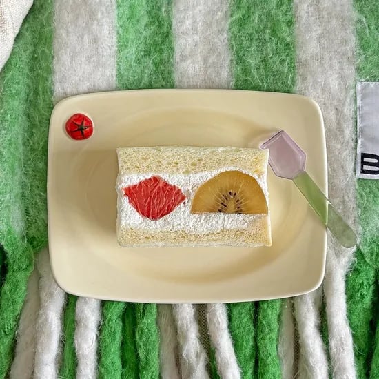 토마토 & 스트로베리 플레이트 3color 디저트 브런치 접시 홈카페
