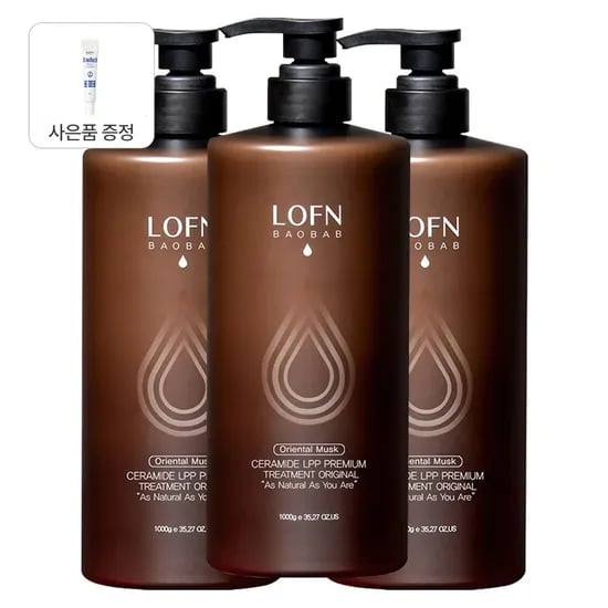 리뉴얼 헤어 트리트먼트 오리엔탈 머스크 1000g 3개 + 증정