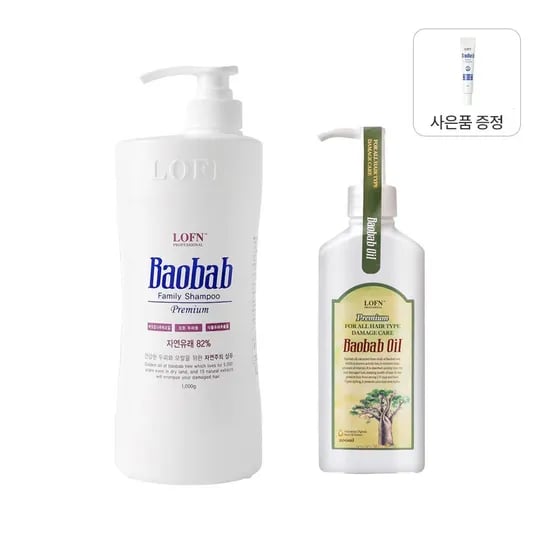 패밀리샴푸 프루티플로럴머스크 1000g + 헤어오일 200ml + 스칼프에멀젼 15ml증정