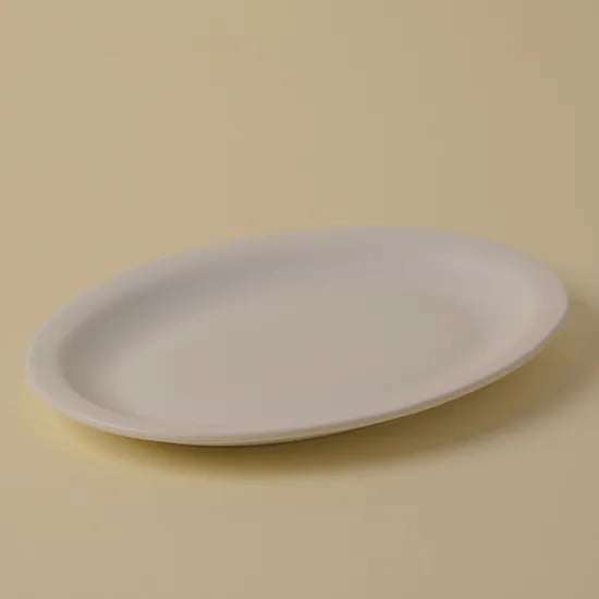 blanc oval plate
