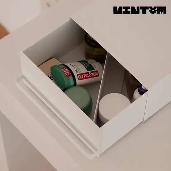 칸칸담이 미니 수납함 슬라이딩도어 자석칸막이 정리함