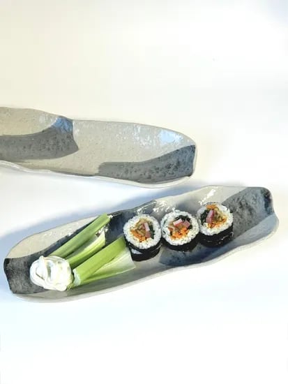 Brush Wave Long Plate 긴접시 일본그릇 18,000원