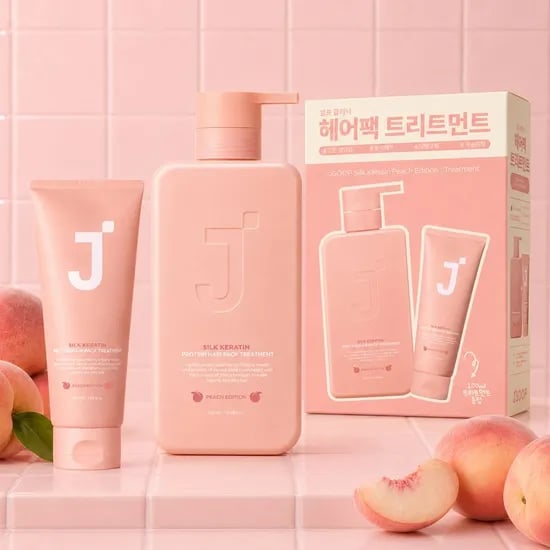 실크케라틴 피치에디션 트리트먼트 520ml+100ml 세트
