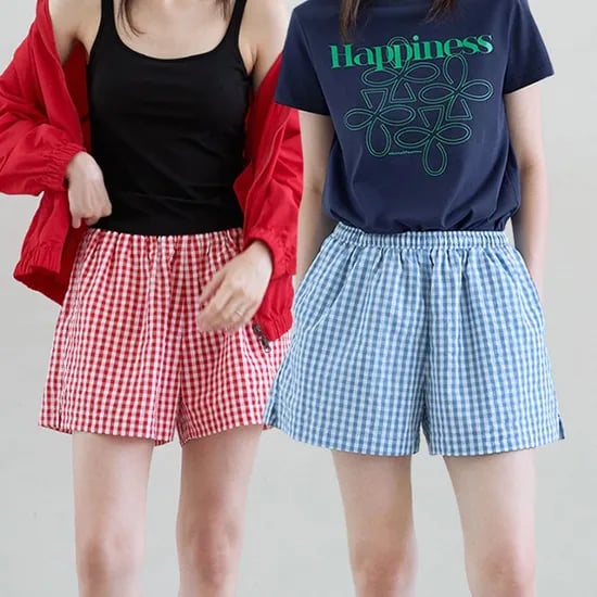 인앤아웃 체크쇼츠 4colors 2P
