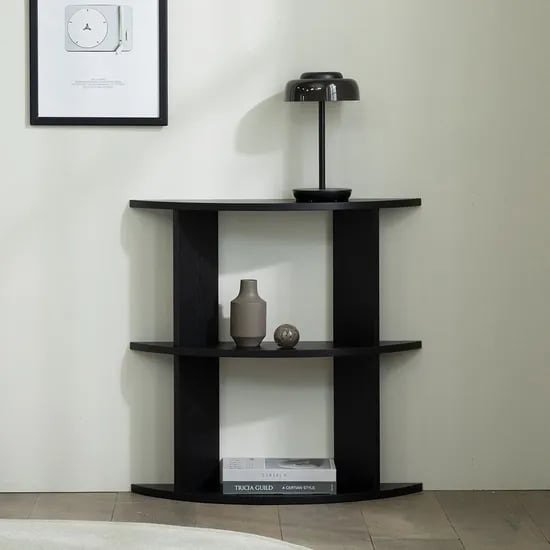 슬릿 3단 선반장 E0등급 슬림 콘솔 틈새 수납장 블랙 화이트