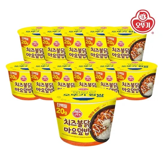 컵밥 치즈불닭마요덮밥(밥150)(즉석국)(단백) 284.5g*12개