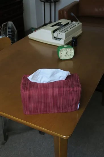 rare stripe tissue case (wine) 티슈케이스 휴지케이스 휴지커버