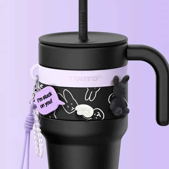 스위치 대용량 텀블러 버니 앤 크림 에디션 650ml, 블랙 + 라벤더