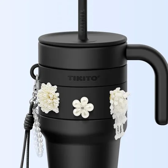 스위치 대용량 텀블러 스노우 플라워 에디션 650ml, 블랙