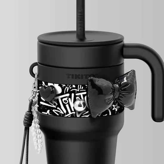 스위치 대용량 텀블러 글리터 록 에디션 650ml, 블랙