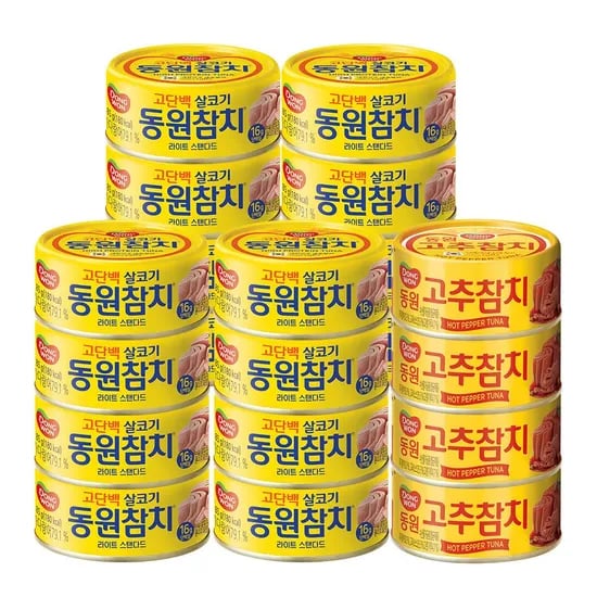 라이트스탠다드 85g*16캔+고추참치 85g*4캔