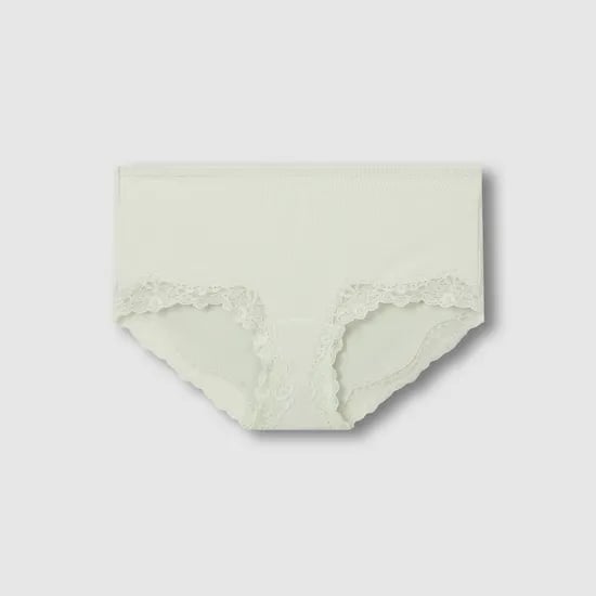 여 코튼 립 레이스 쇼티 팬티 (3 sizes)(2 colors)
