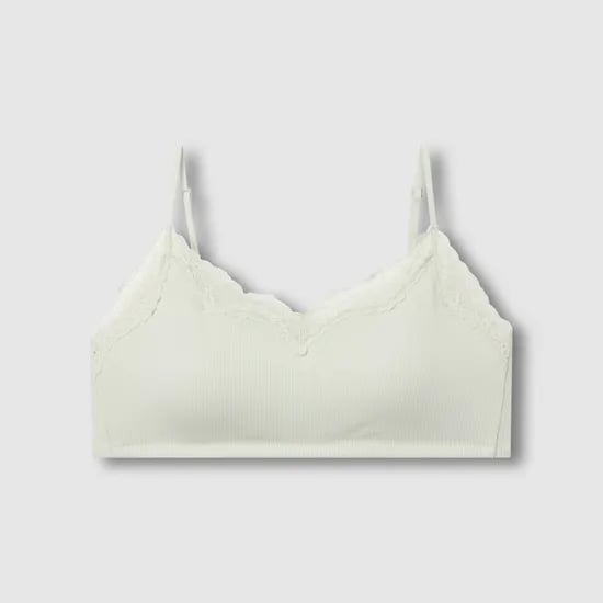 여 코튼 립 레이스 브라렛 (3 sizes)(2 colors)