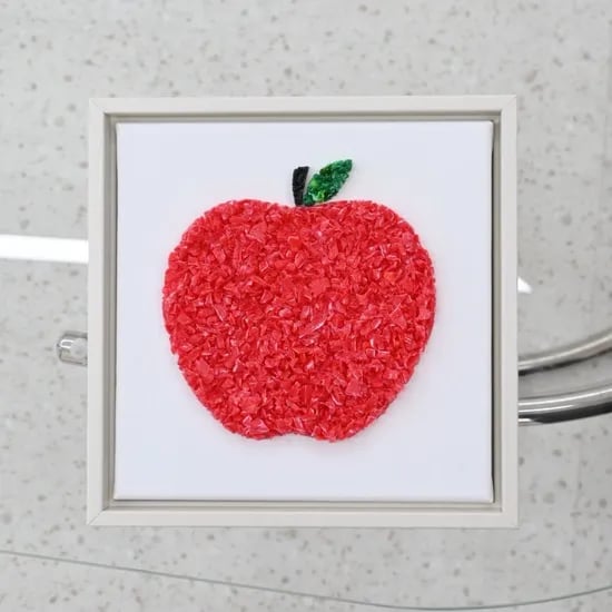 풍수지리 붉은 사과 액자 돈들어오는그림 재물운 거실 인테리어 입체오브제 개업선물 집들이선물